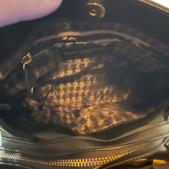 Karl Lagerfeld black shoulder bag, NWT - Picture 4 of 11